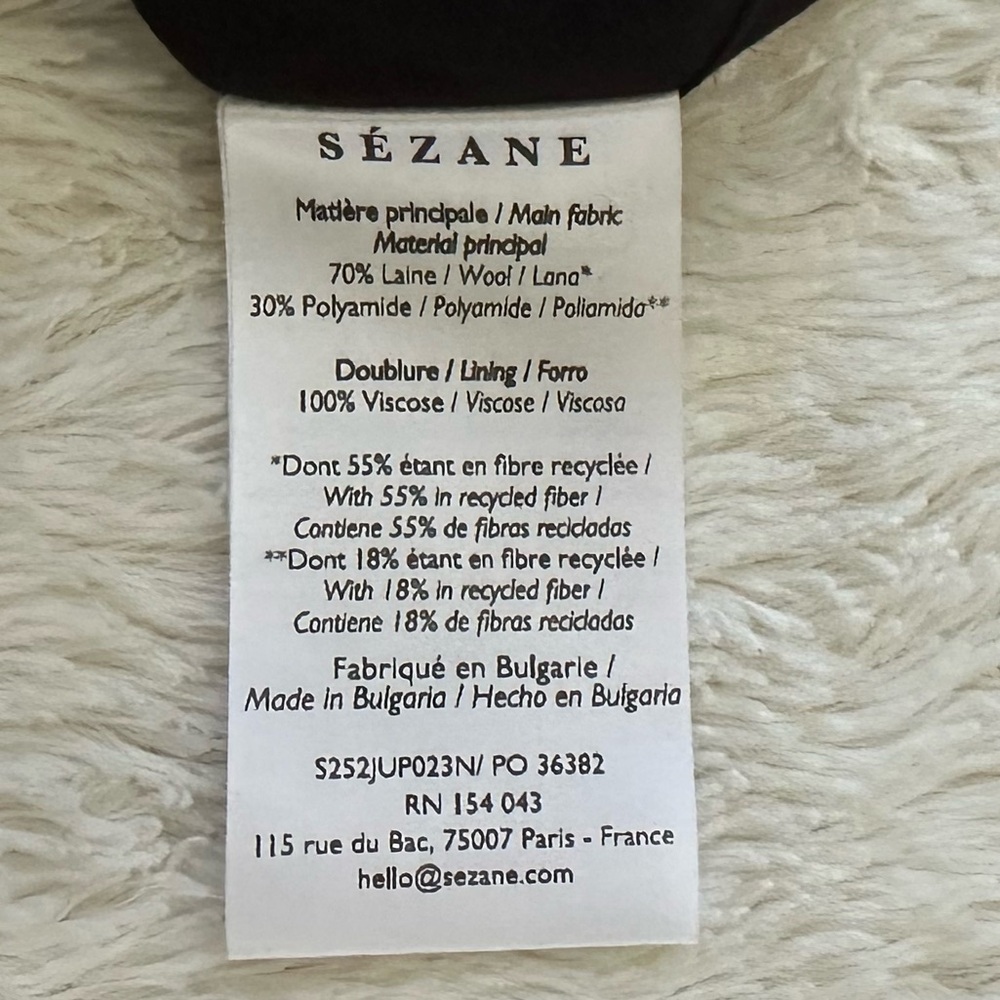 Sezane wool blend Magalia pencil skirt NWT - Picture 10 of 11